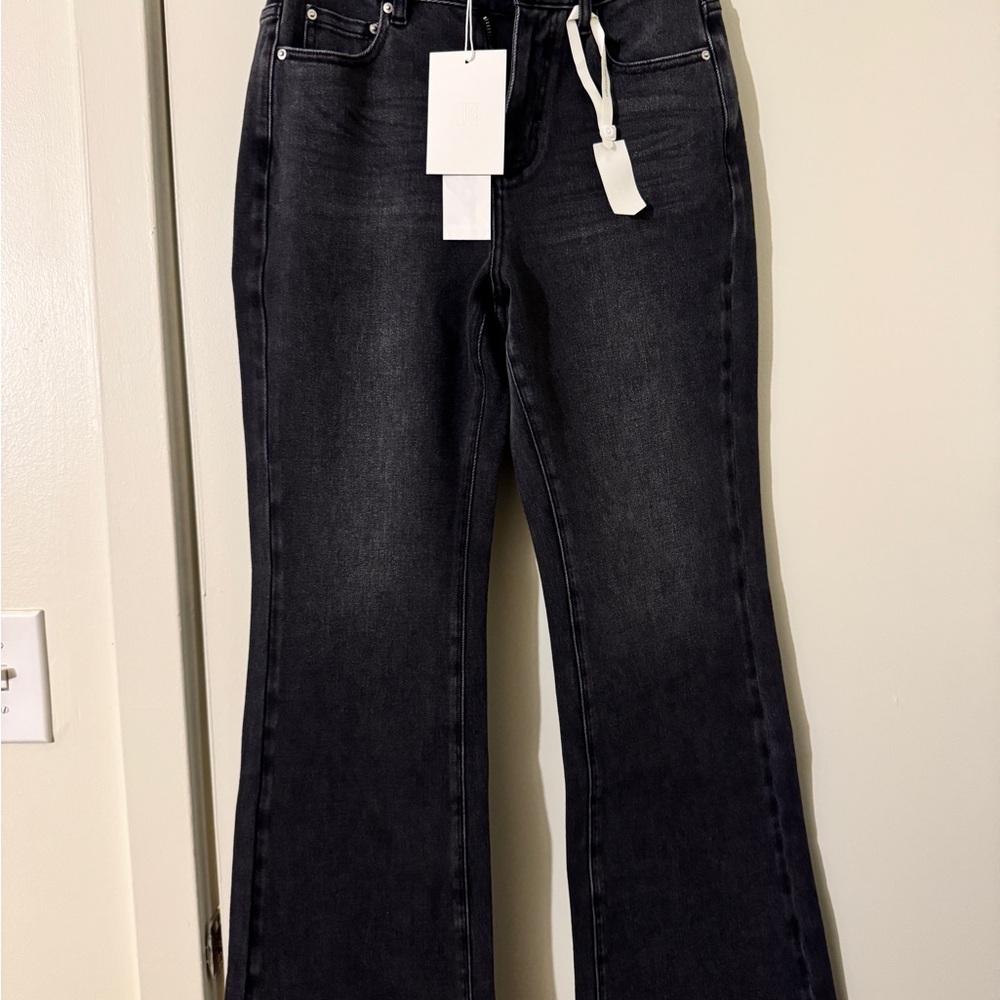 Women's Black Flared Jeans